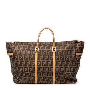 Fendi Collapsible Weekender  en  marrón Lienzo