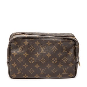 Louis Vuitton Toiletry Pouch PM en  marrón Lienzo recubierto