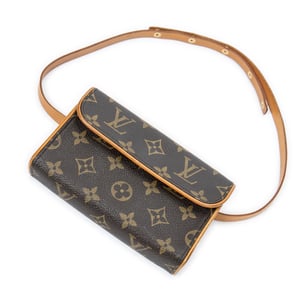 Louis Vuitton Florentine  en  marrón Lienzo recubierto