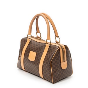 Celine Mini Boston  en  beige Lienzo recubierto