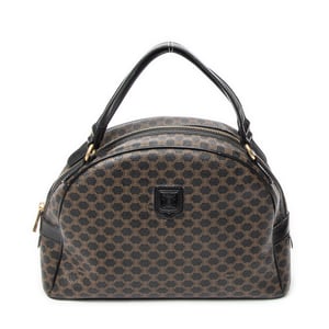 Celine Vintage Dome Top Handle  en  negro Lienzo recubierto