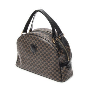 Celine Vintage Dome Top Handle  en  negro Lienzo recubierto