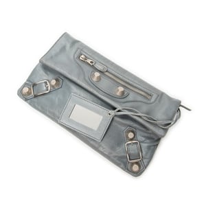 Balenciaga Giant 21 Envelope Clutch  en  Blue Cuero de ternero
