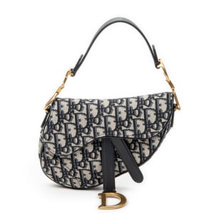 Dior Mini Saddle Bag  en  Marina Lienzo