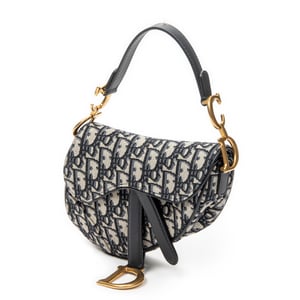 Dior Mini Saddle Bag  en  Marina Lienzo