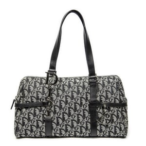 Dior D Charm Trotter Boston  en  gris Lienzo