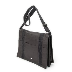 Hermès Herline Besace MM en  gris Lienzo