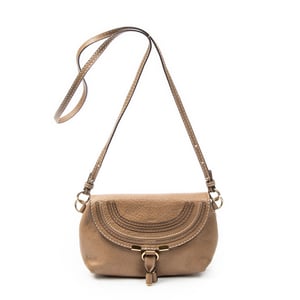 Chloé Marcie Pochette Crossbody  en  marrón Cuero de ternero