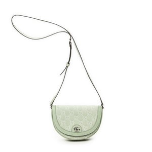 Gucci Mini Ophidia Flap  en  verde claro Lienzo