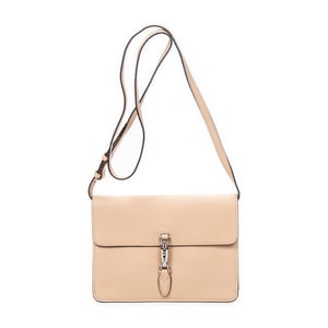 Gucci Small Jackie Flap Crossbody  en  beige Cuero de ternero