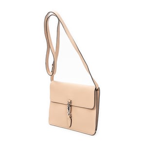 Gucci Small Jackie Flap Crossbody  en  beige Cuero de ternero
