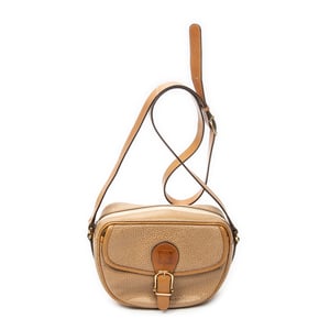 Celine Vintage Buckle Flap Crossbody  en  Bronceado Cuero de ternero