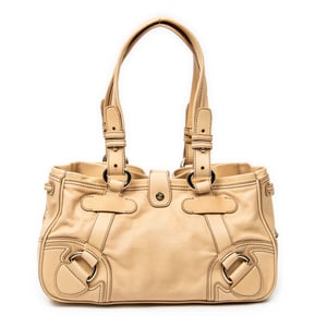 Celine Vtintage Handbag  en  beige Cuero de ternero