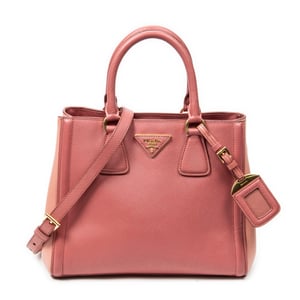 Prada Small Open Tote  en  rosa Cuero de ternero