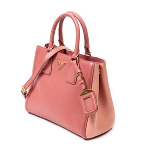 Prada Small Open Tote  en  rosa Cuero de ternero