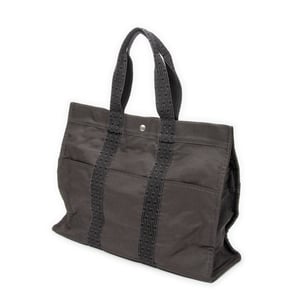 Hermès Herline Tote GM en  gris Lienzo