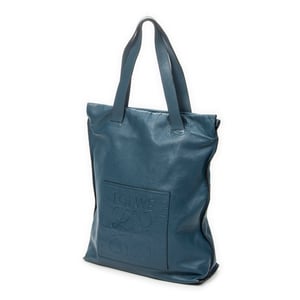 Loewe Anagram Shopper Tote  en  Teal Cuero de ternero