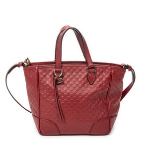 Gucci Small Bree Tote  en  Red Cuero de ternero