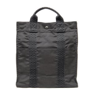 Hermès Herline Sac A Dos MM en  gris Lienzo