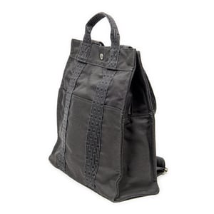 Hermès Herline Sac A Dos MM en  gris Lienzo