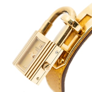 Hermès Kelly Watch  en  amarillo Cuero de ternero