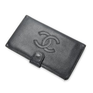 Chanel Timeless French Purse Wallet  en  negro Cuero de ternero