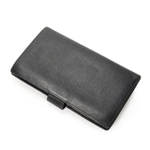 Chanel Timeless Long Bifold Wallet  en  negro Cuero de ternero
