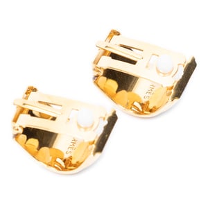 Hermès Enamel Clip On Earrings  en  Marina Acero inoxidable sin níquel