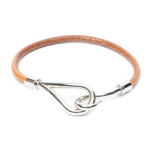 Hermès Jumbo Hook Bracelet  en  marrón Cuero de ternera