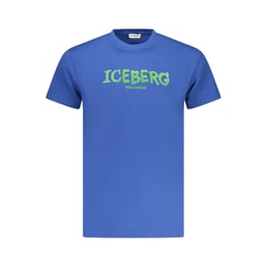 Camiseta Azul Con Logo Llamativo De Ice Iceberg