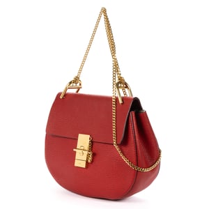 Chloé Small Drew Small en  Red Cuero de ternero