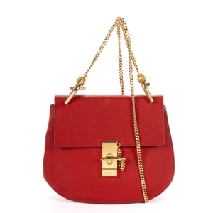 Chloé Small Drew Small en  Red Cuero de ternero