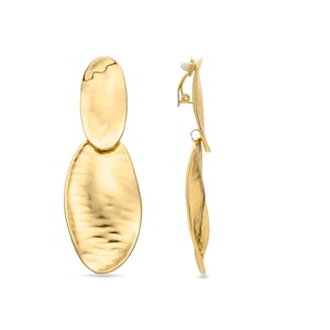 Pendientes Luxenter Zinlay acabados en oro amarillo 18k
