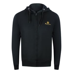 Conjunto De Sudadera Con Capucha Y Pantalón Deportivo Aquascutum En Color Negro Con Cremallera