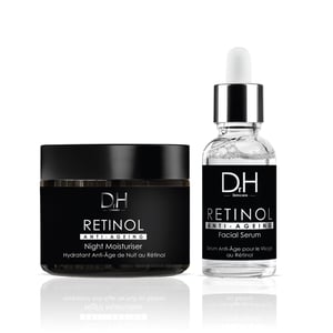 Dr H Crema hidratante de noche antiedad con retinol 60 ml + Sérum facial antiedad con retinol 30 ml