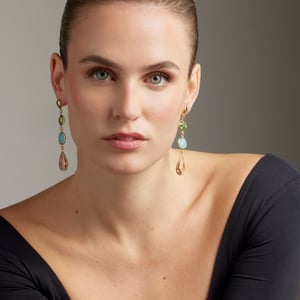 Pendientes Luxenter Donnty acabados en oro amarillo 18k