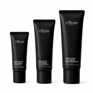 skinChemists Set de cuidado facial antiedad con sérum de serpiente