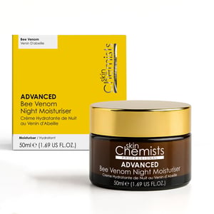 skinChemists Crema hidratante nocturna antiedad con veneno de abeja y colágeno Pro-5, 50 ml