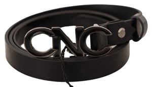 Cinturón de Cuero con Logo CNC