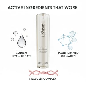 skinChemists Crema hidratante antiedad con placenta 50 ml