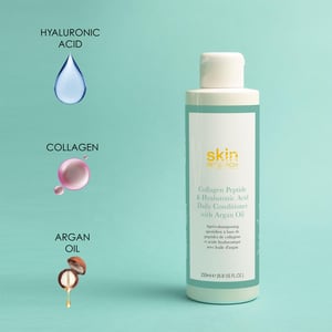 Skin Research Acondicionador diario con péptidos de colágeno y ácido hialurónico con aceite de argán 250 ml