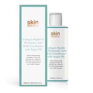 Skin Research Acondicionador diario con péptidos de colágeno y ácido hialurónico con aceite de argán 250 ml