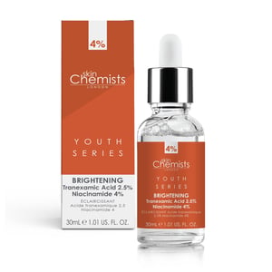 skinChemists Sérum iluminador antiedad con ácido tranexámico al 2,5 % y niacinamida al 4 % (30 ml)