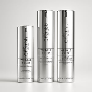 skinChemists Set de regalo de lujo antiarrugas para el cuidado de la piel.