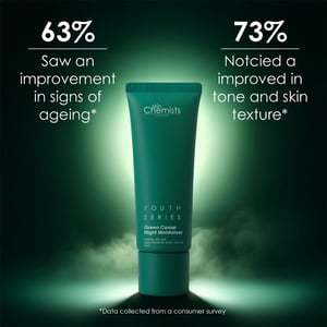 skinChemists Crema hidratante de noche antiedad con caviar verde 50 ml