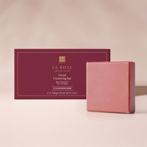 Dr. Botanicals Barra limpiadora facial antiedad La Rose Francaise (paquete de 5) 100 g x 5
