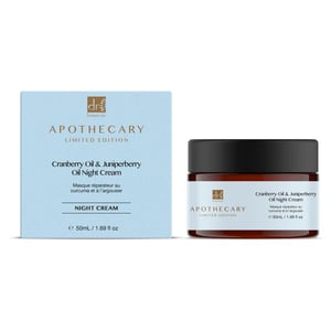 Dr. Botanicals Crema de noche antiedad con aceite de arándano rojo y aceite de enebro 50 ml