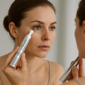 skinChemists Pack doble de tratamientos antiedad para el contorno de ojos con colágeno y caviar