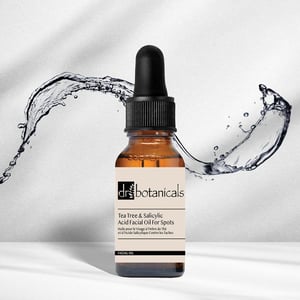 Dr. Botanicals Aceite facial con eucalipto, árbol de té, antiedad y ácido salicílico, 15 ml.