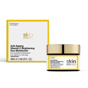 Skin Research Crema hidratante dúo iluminadora antiedad con vitamina C 50 ml
